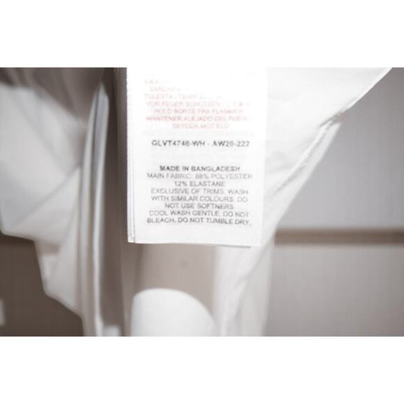 Gymshark White Workout Tank Top Womens Size M | Stringer Racerback Athletic Gym - Picture 11 of 12